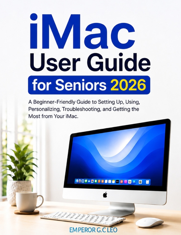 iMac User Guide for Seniors 2026: A Beginner-Friendly Guide to Setting Up, Using, Personalizing, Troubleshooting, and Getting the Most from Your iMac cover
