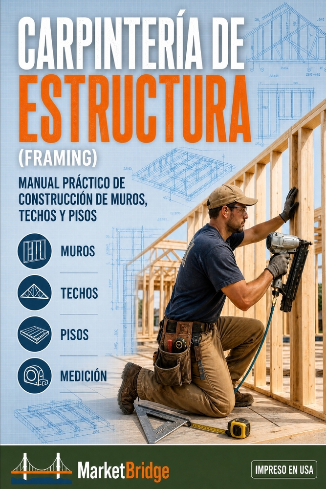 Carpintería de Estructura (Framing): Manual Práctico de Construcción de Muros, Techos y Pisos. cover