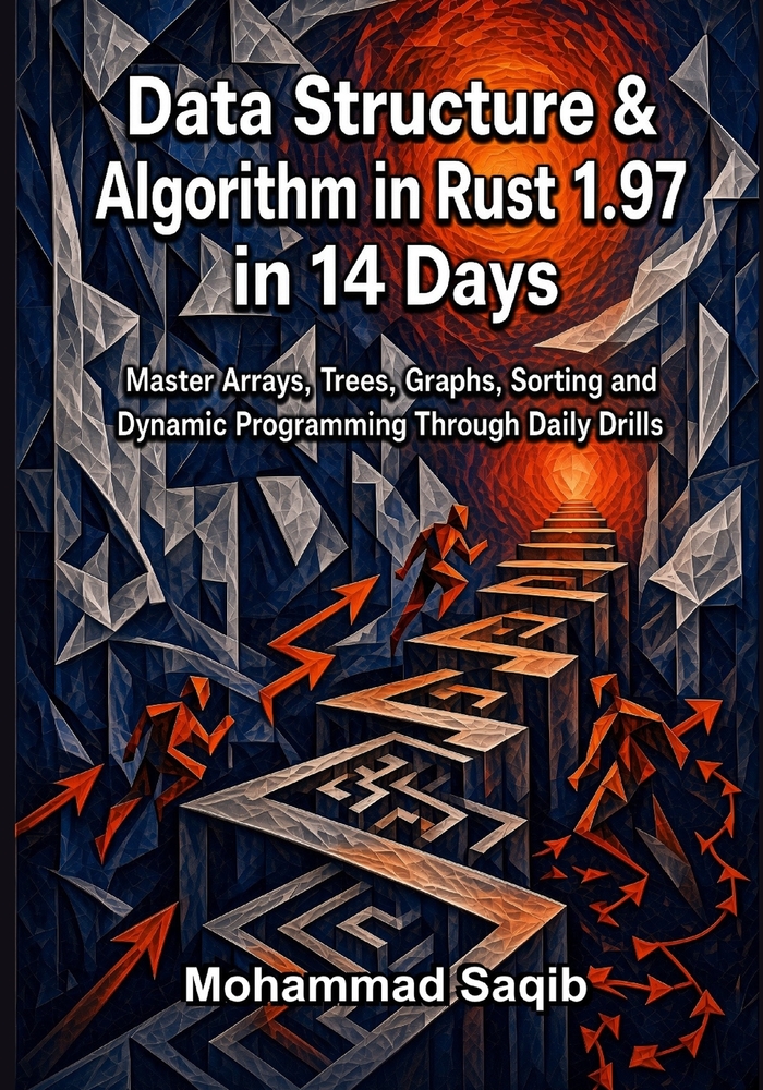 Data Structure & Algorithm in Rust 1.97 in 14 Days: Master Arrays, Trees, Graphs, Sorting and Dynamic Programming Through Daily Drills cover