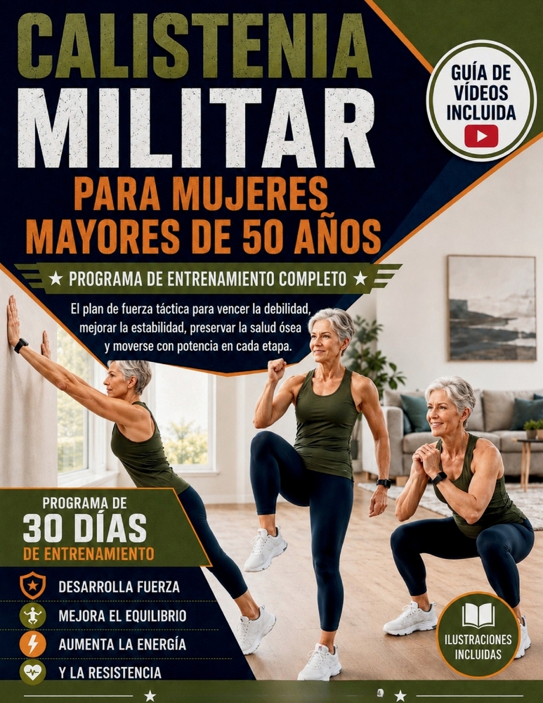 Calistenia Militar Para Mujeres Mayores de 50 Años: El plan de fuerza táctica para vencer la debilidad, mejorar la estabilidad, preservar la salud óse cover
