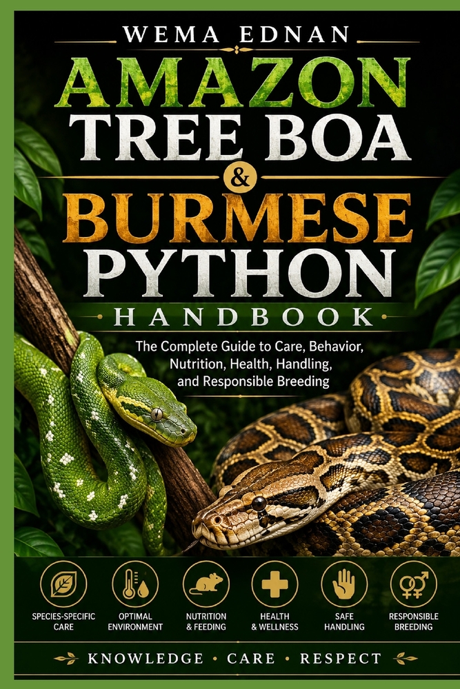 Amazon Tree Boa & Burmese Python Handbook: Amazon Tree Boa & Burmese Python Handbook cover