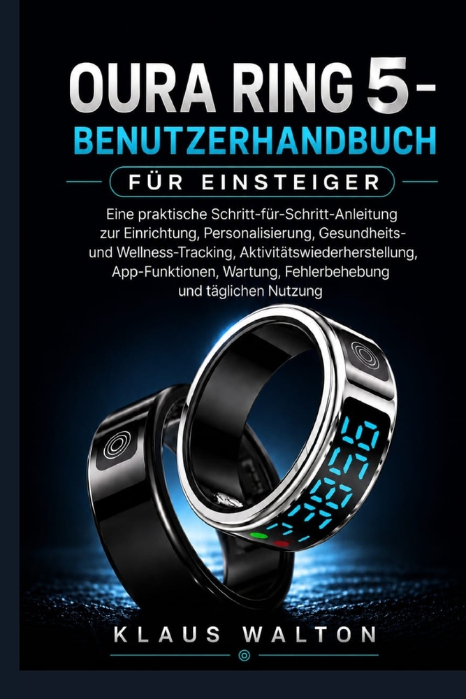 Oura Ring 5 Benutzerhandbuch Für Einsteiger: Eine praktische Schritt-für-Schritt-Anleitung zur Einrichtung, Personalisierung, Gesundheits- und Wellnes cover