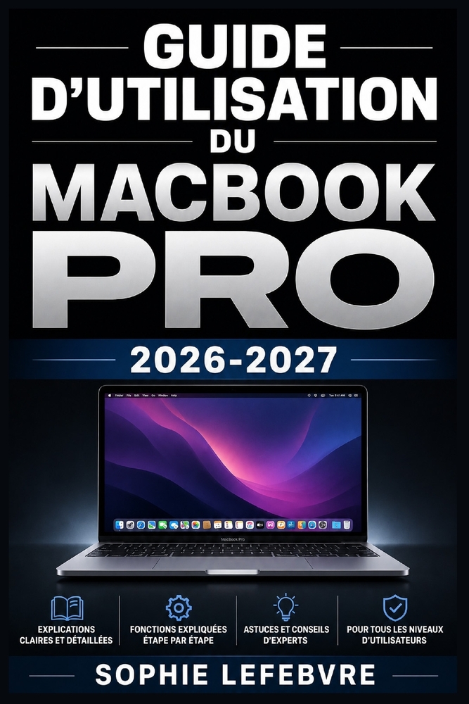Guide d'Utilisation du MacBook Pro 2026-2027: Configuration Rapide, Fonctionnalités Essentielles et Astuces de Dépannage pour Débutants et Professionn cover