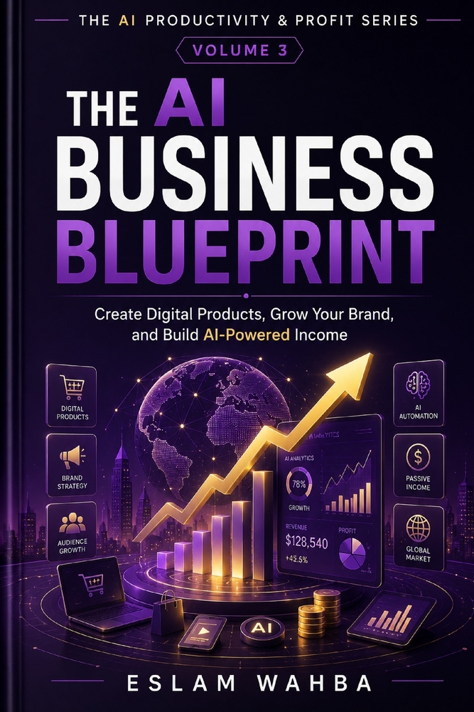 The AI Business Blueprint: Create Digital Products, Grow Your Brand, and Build Al-Powered Income, Turn Artificial Intelligence Into a Real, Sustainabl cover