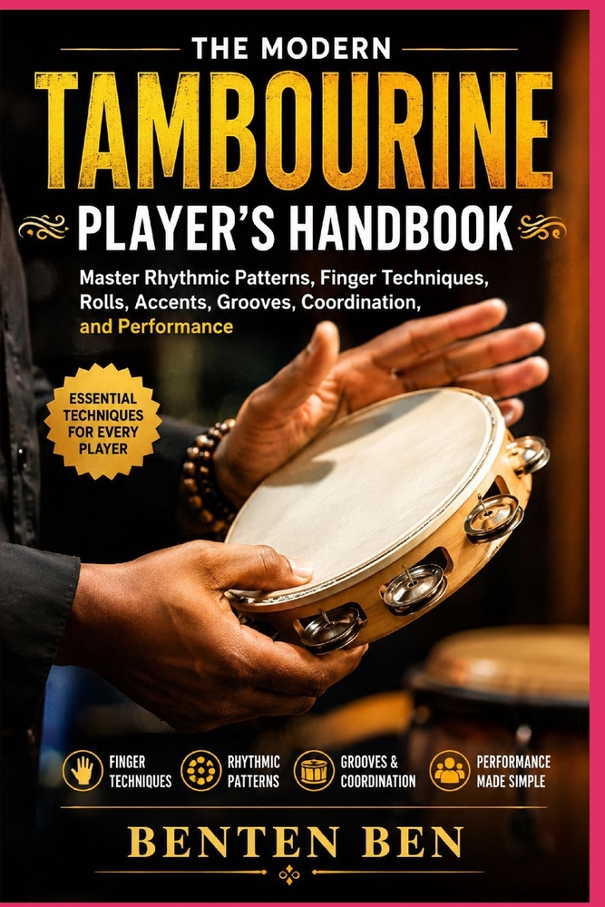 The Modern Tambourine Player's Handbook: Master Rhythmic Patterns, Finger Techniques, Rolls, Accents, Grooves, Coordination, and Performance cover