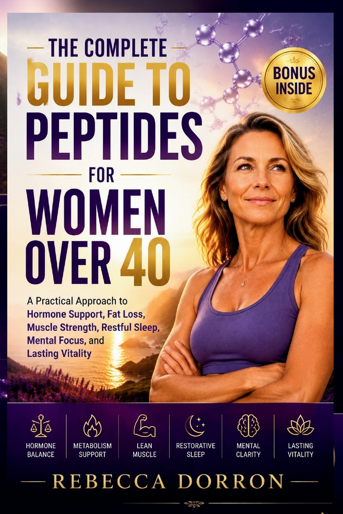 The Complete Guide to Peptides for Women Over 40: A Practical Approach to Hormone Support, Fat Loss, Muscle Strength, Restful Sleep, Mental Focus, and cover