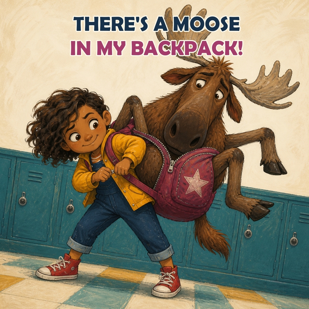 There's a Moose in My Backpack! cover