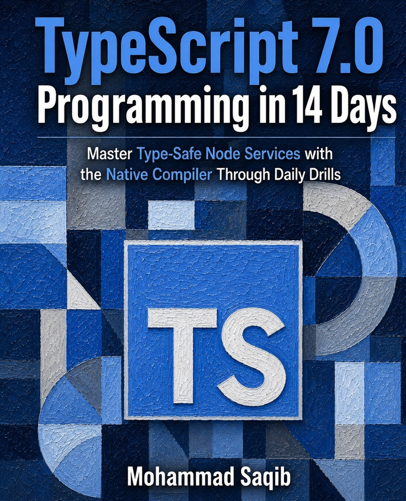 TypeScript 7.0 Programming in 14 Days: Master Type-Safe Node Services with the Native Compiler Through Daily Drills cover