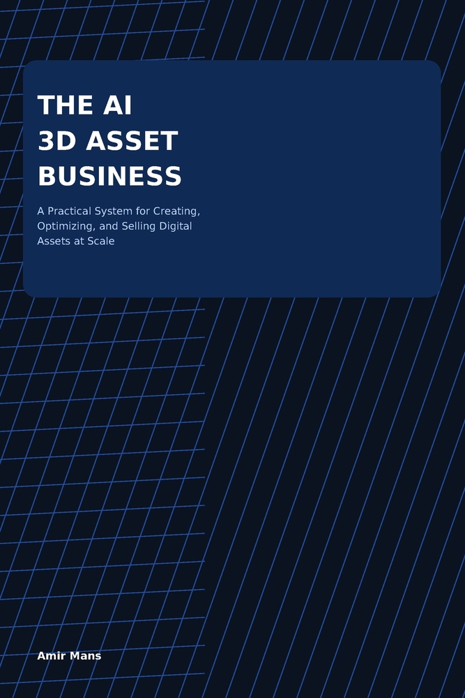 The AI 3D Asset Business: A Practical System for Creating, Optimizing, and Selling Digital Assets at Scale cover
