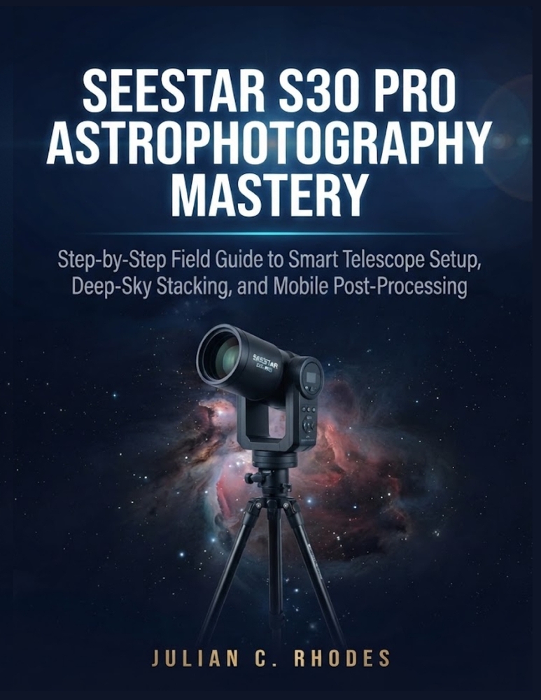 Seestar S30 Pro Astrophotography Mastery: Step-by-Step Field Guide to Smart Telescope Setup, Deep-Sky Stacking, and Mobile Post-Processing cover