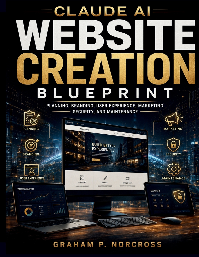 Claude AI Website Creation Blueprint: Planning, Branding, User Experience, Marketing, Security, and Maintenance cover