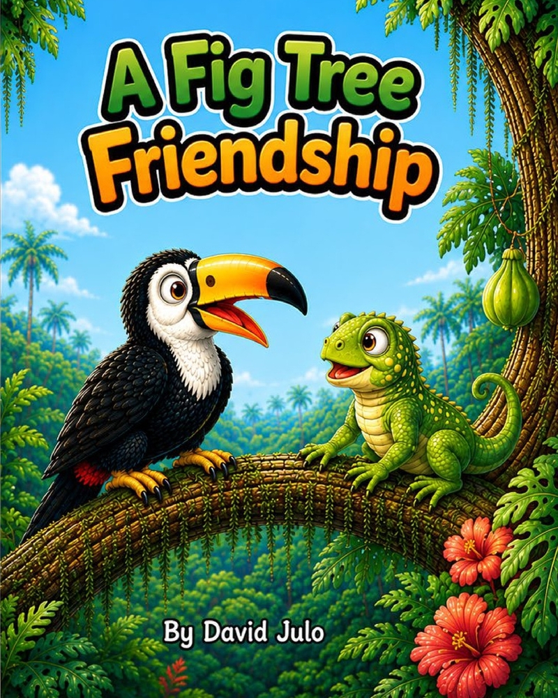 A Fig Tree Friendship: Friendship book with a Toucan and a Tree Lizard cover