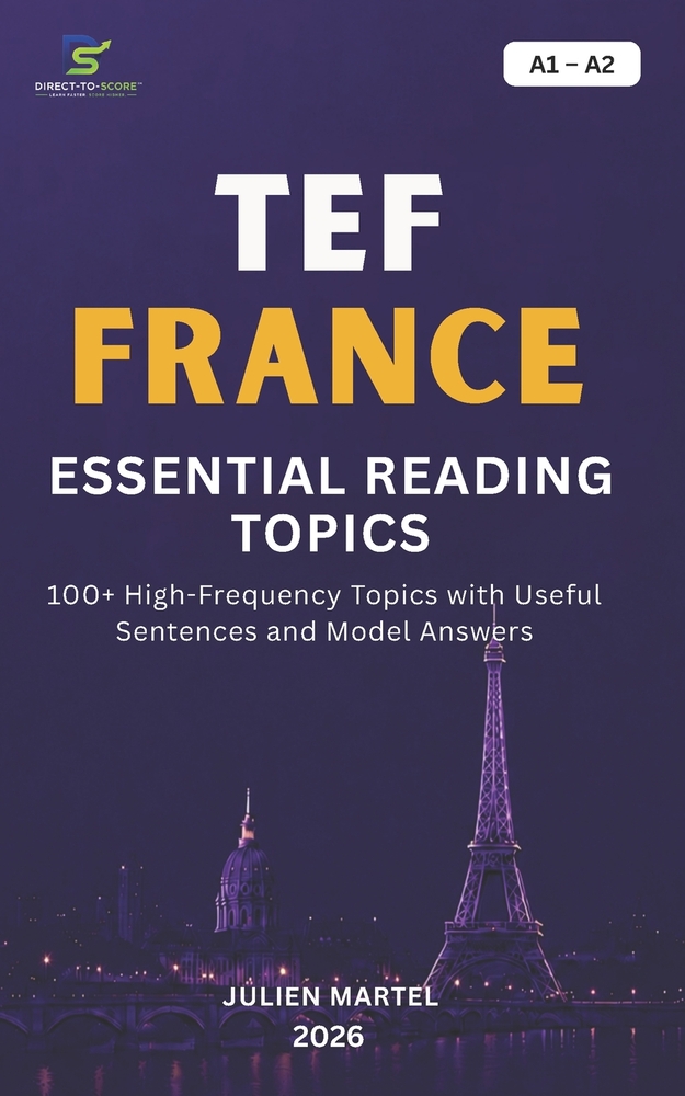 Tef Essential Reading Topics A1- A2: 100+ High-Frequency Topics with Useful Sentences and Model Answers cover