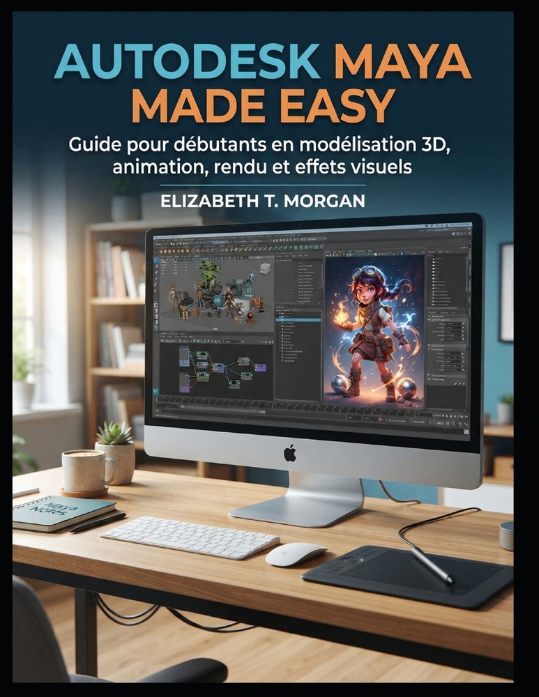 Autodesk Maya Made Easy: Ein Anfängerleitfaden für 3D-Modellierung, Animation, Rendering und visuelle Effekte cover