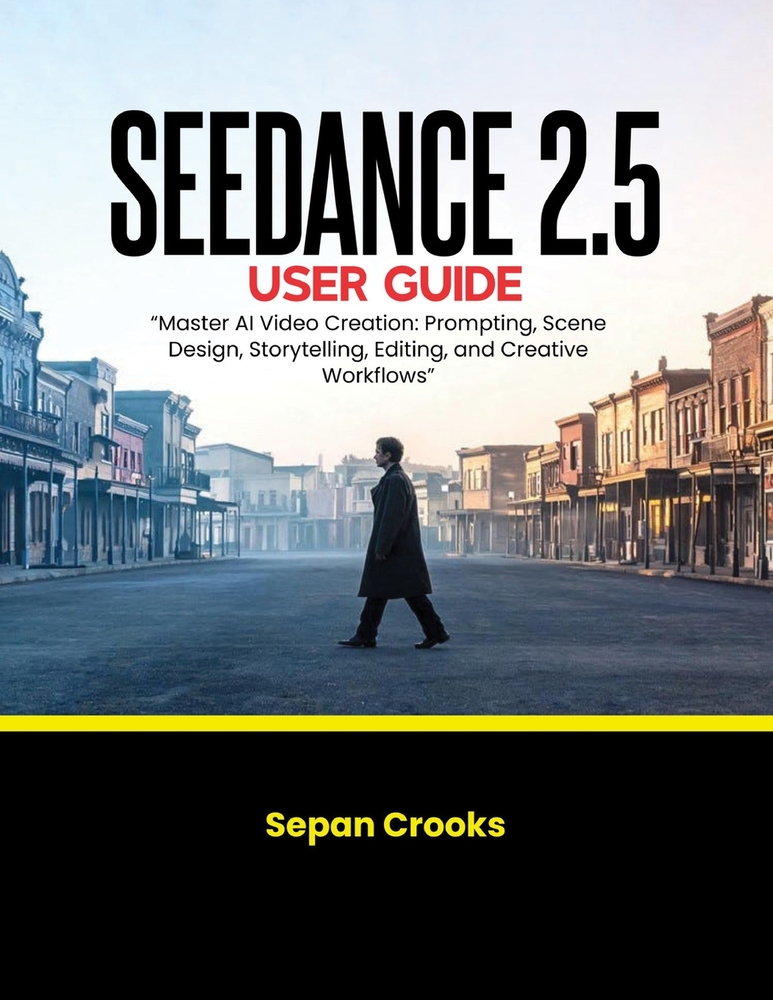 Seedance 2.5 User Guide: Master AI Video Creation: Prompting, Scene Design, Storytelling, Editing, and Creative Workflows cover