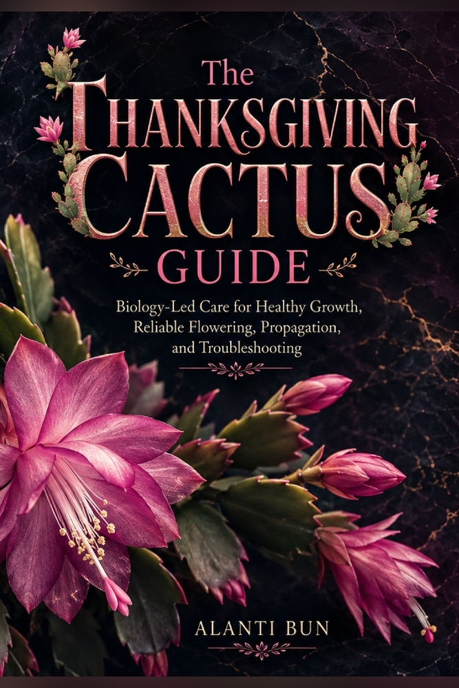 The Thanksgiving Cactus Guide: Biology-Led Care for Healthy Growth, Reliable Flowering, Propagation, and Troubleshooting cover