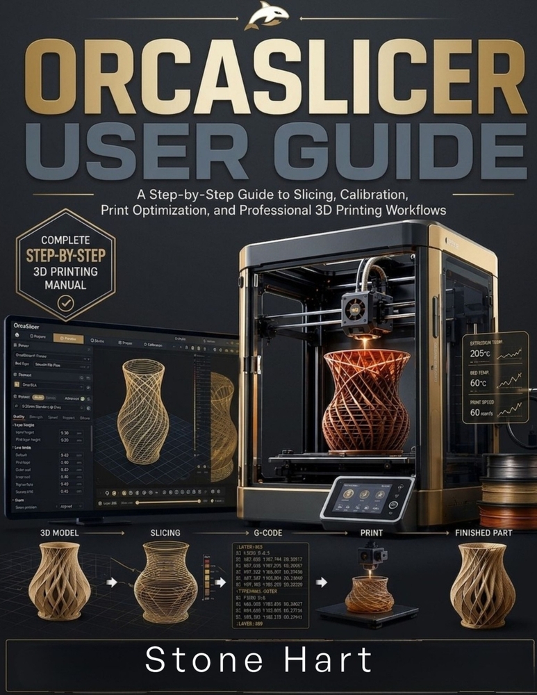 OrcaSlicer User Guide: A Step-by-Step Manual to Calibration, Print Optimization, and Professional 3D Printing Workflows cover