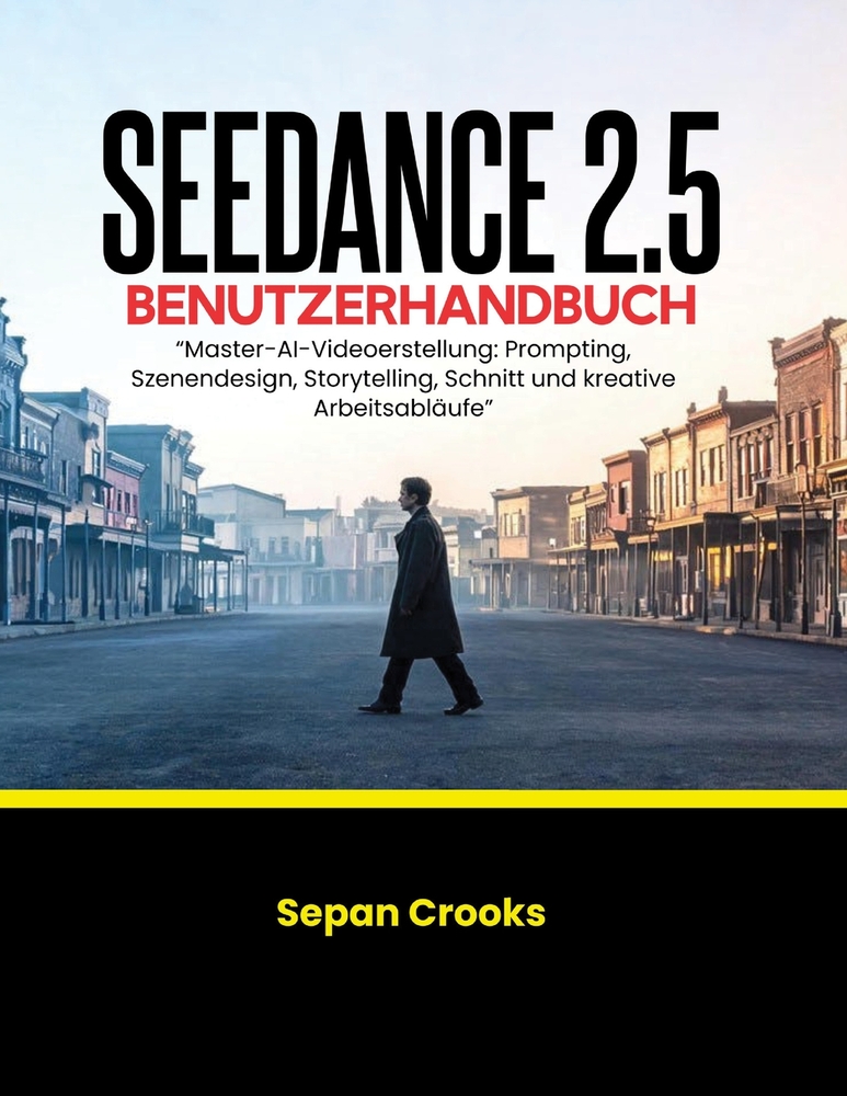 Seedance 2.5 Benutzerhandbuch: Master-AI-Videoerstellung: Prompting, Szenendesign, Storytelling, Schnitt und kreative Arbeitsabläufe cover