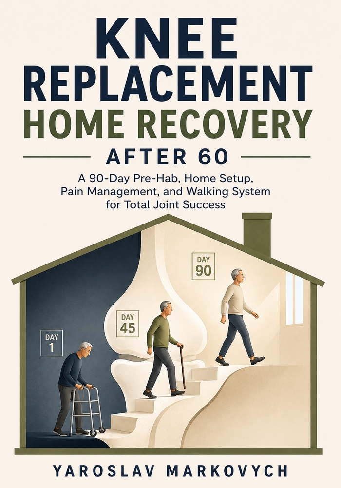 Knee Replacement Home Recovery After 60: A 90-Day Pre-Hab, Home Setup, Pain Management, and Walking System for Total Joint Success cover