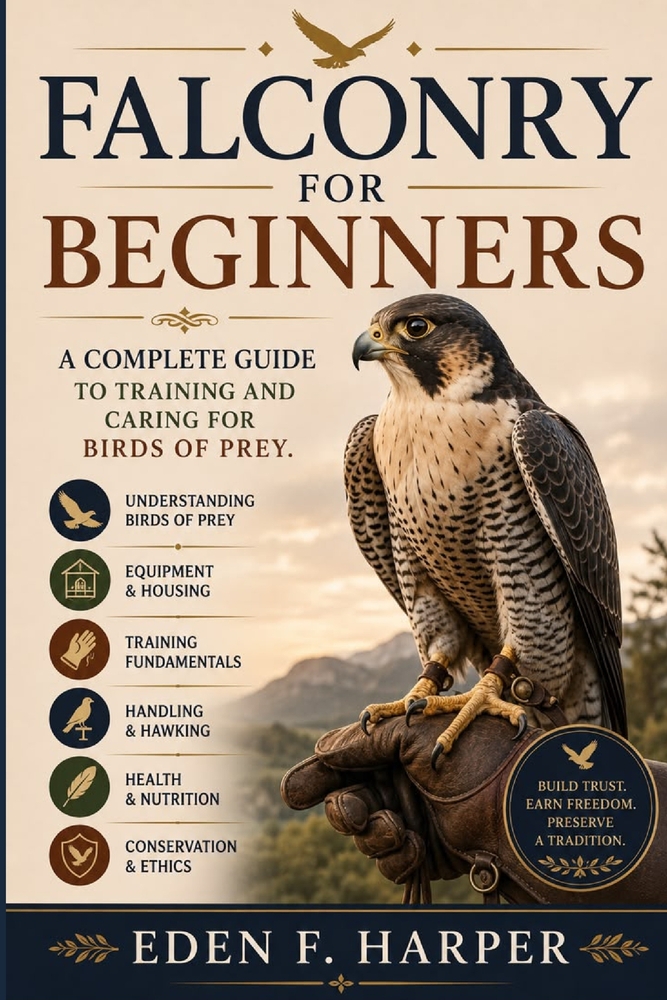 Falconry for Beginners: A Complete Guide to Training and Caring for Birds of Prey cover