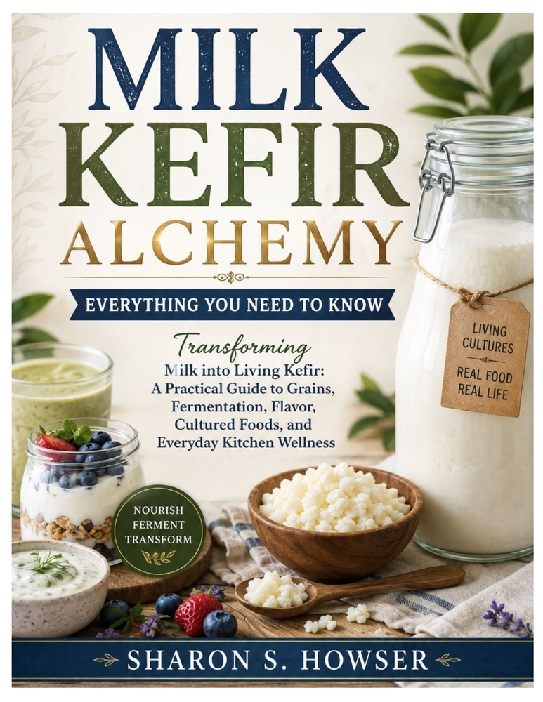 Milk Kefir Alchemy Everything You Need to Know: Transforming Milk into Living Kefir: A Practical Guide to Grains, Fermentation, Flavor, Cultured Foods cover