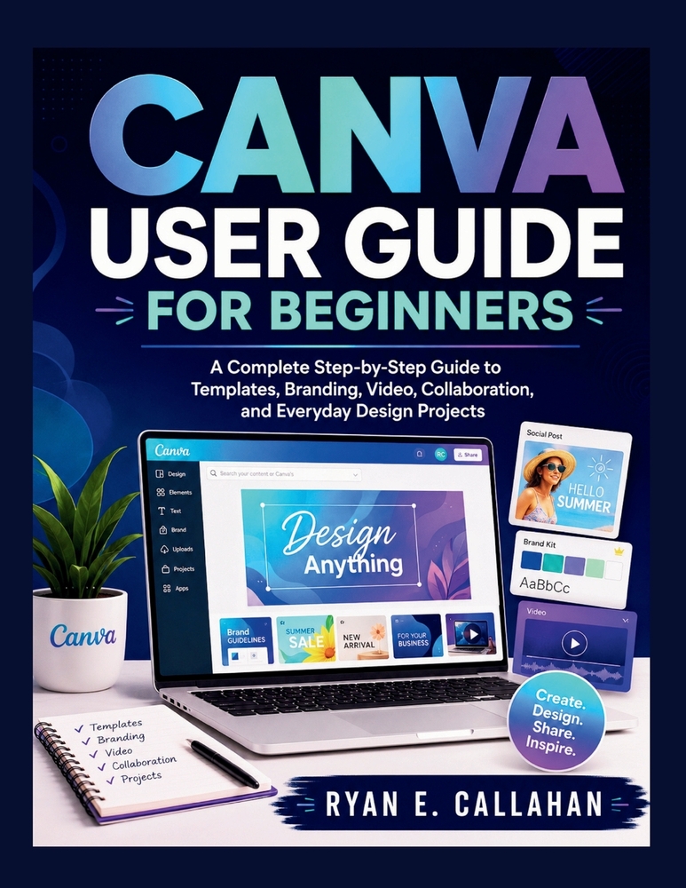 Canva User Guide for Beginners: A Complete Step-by-Step Guide to Templates, Branding, Video, Collaboration, and Everyday Design Projects cover