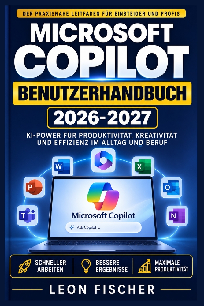 Microsoft Copilot Benutzerhandbuch 2026-2027: Mehr schaffen in weniger Zeit: Praktische Prompt-Vorlagen, clevere Automatisierungen und Insider-Tricks cover