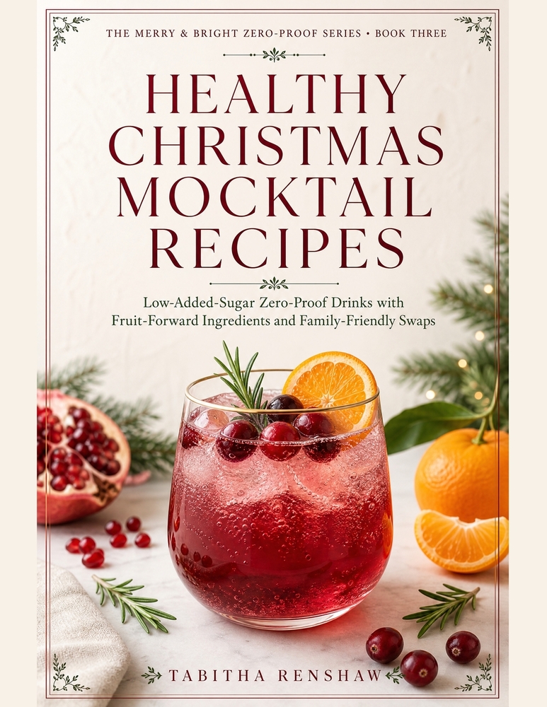 Healthy Christmas Mocktail Recipes: Low-Added-Sugar Zero-Proof Drinks with Fruit-Forward Ingredients and Family-Friendly Swaps cover