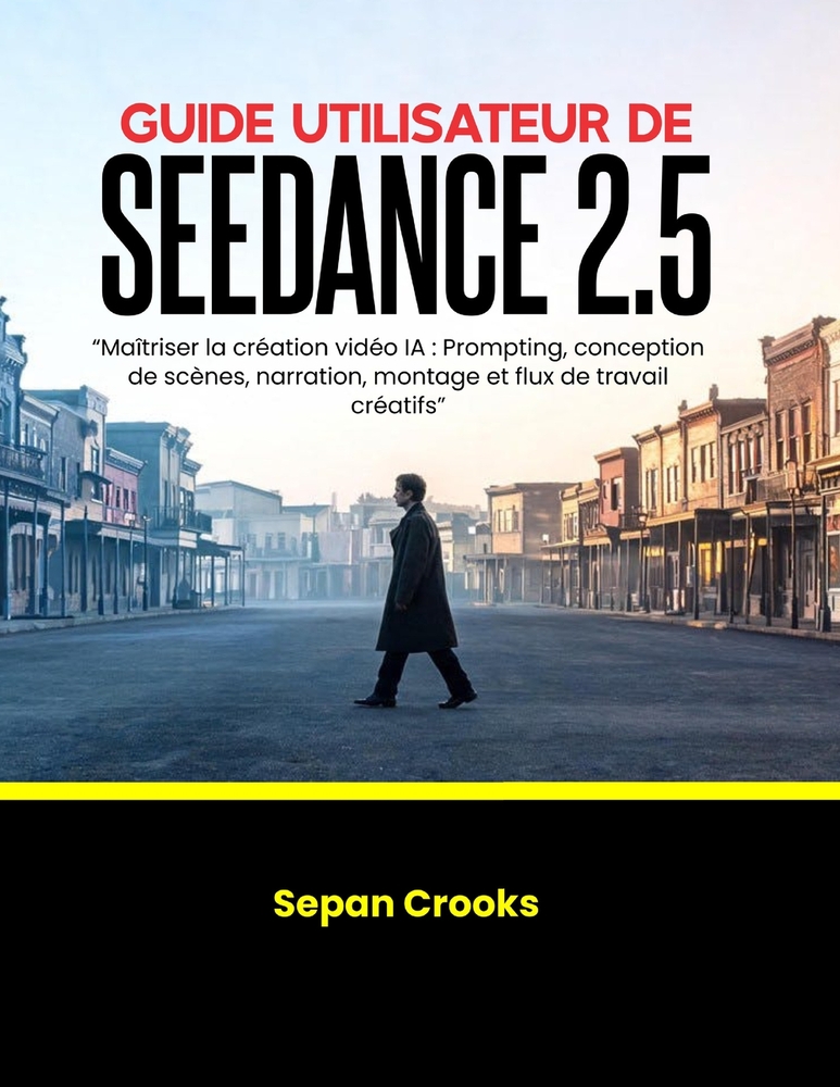 Guide Utilisateur de Seedance 2.5: Maîtriser la création vidéo IA: Prompting, conception de scènes, narration, montage et flux de travail créatifs cover