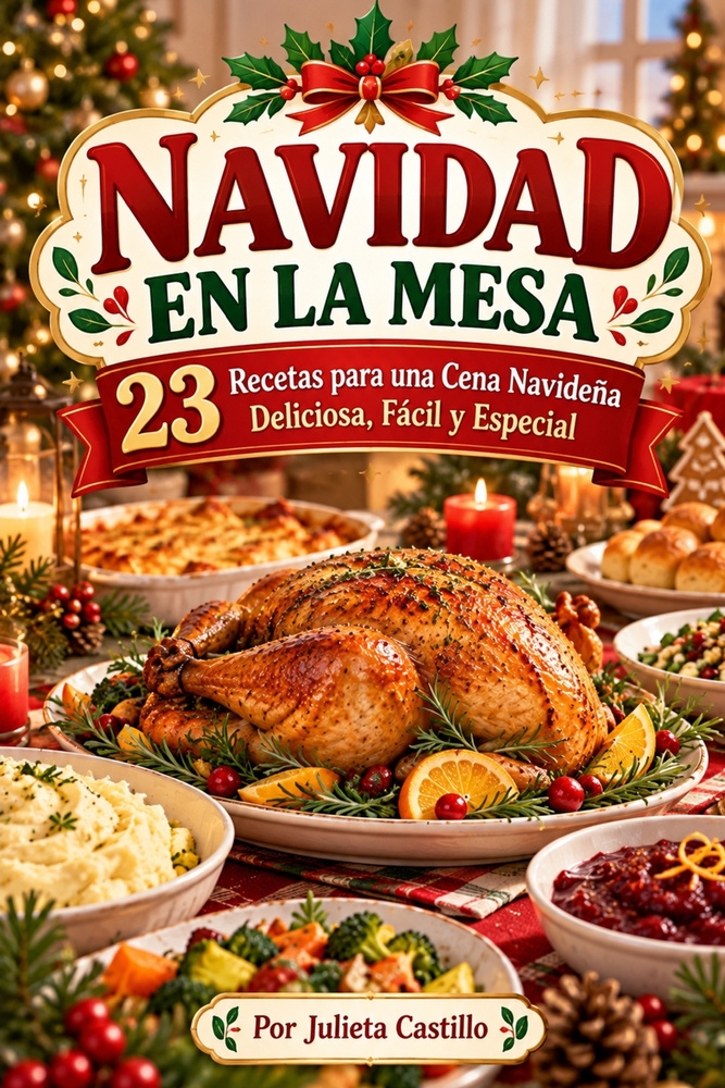 NAVIDAD EN LA MESA 23 Recetas para una Cena Navideña Deliciosa, Fácil y Especial cover