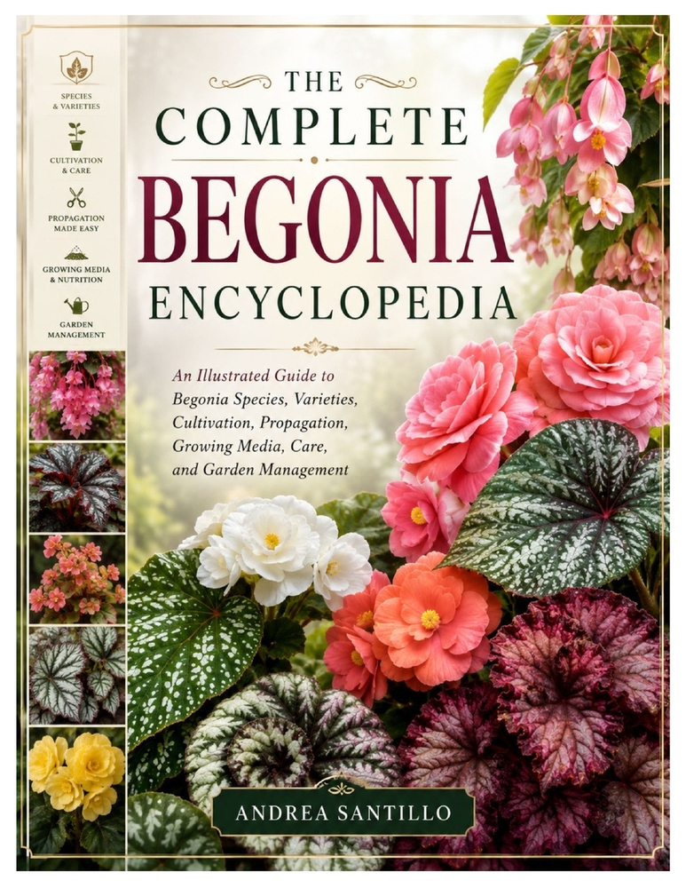 The Complete Begonia Encyclopedia: An Illustrated Guide to Begonia Species, Varieties, Cultivation, Propagation, Growing Media, Care, and Garden Manag cover