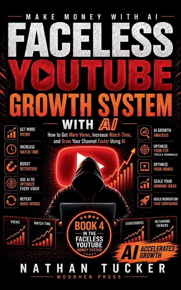 Faceless YouTube Growth System with AI: How to Get More Views, Increase Watch Time, and Grow Your Channel Faster Using AI cover