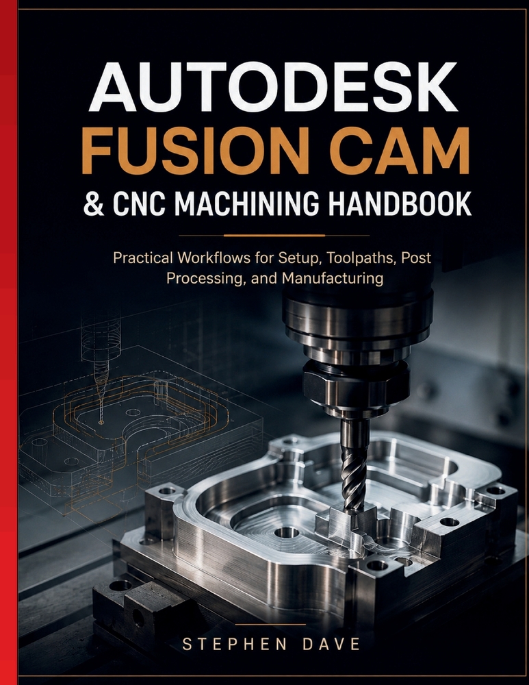 Autodesk Fusion CAM & CNC Machining Handbook: Practical Workflows for Setup, Toolpaths, Post Processing, and Manufacturing cover