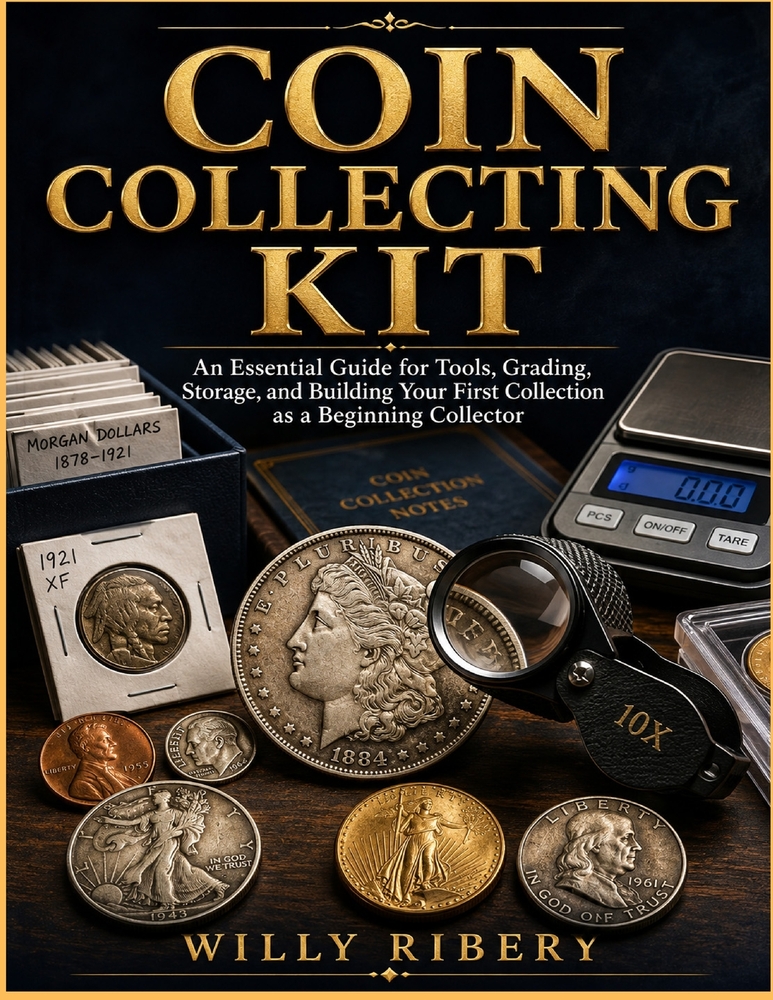 Coin Collecting Kit: An Essential Guide for Tools, Grading, Storage, and Building Your First Collection as a Beginning Collector cover