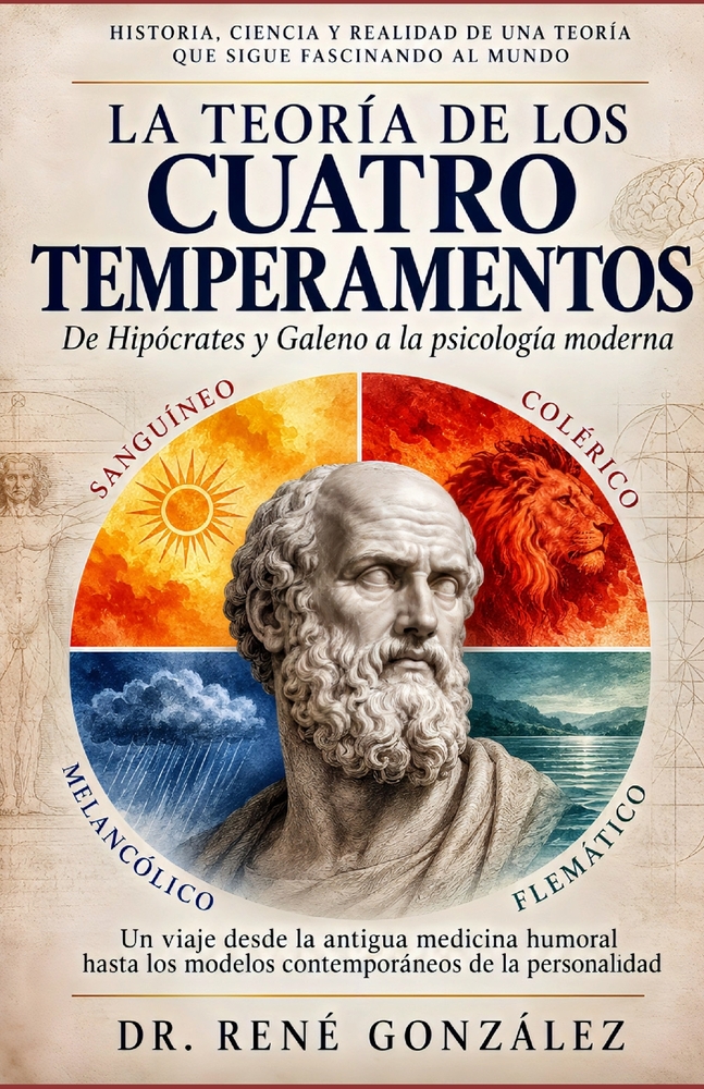 La Teoría de Los Cuatro Temperamentos: De Hipócrates y Galeno a la psicología moderna: Un viaje desde la antigua medicina humoral hasta los modelos co cover