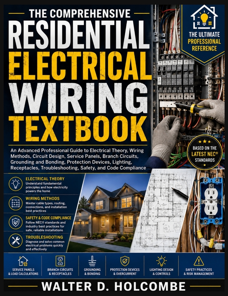 The Comprehensive Residential Electrical Wiring Textbook: An Advanced Professional Guide to Electrical Theory, Wiring Methods, Circuit Design, Service cover