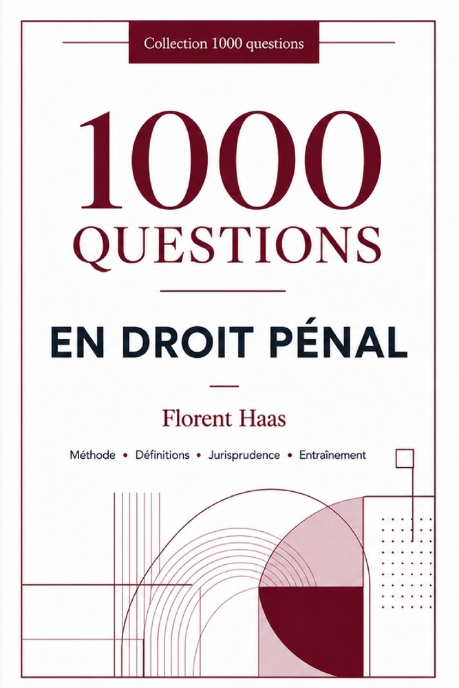 1000 questions en droit pénal cover