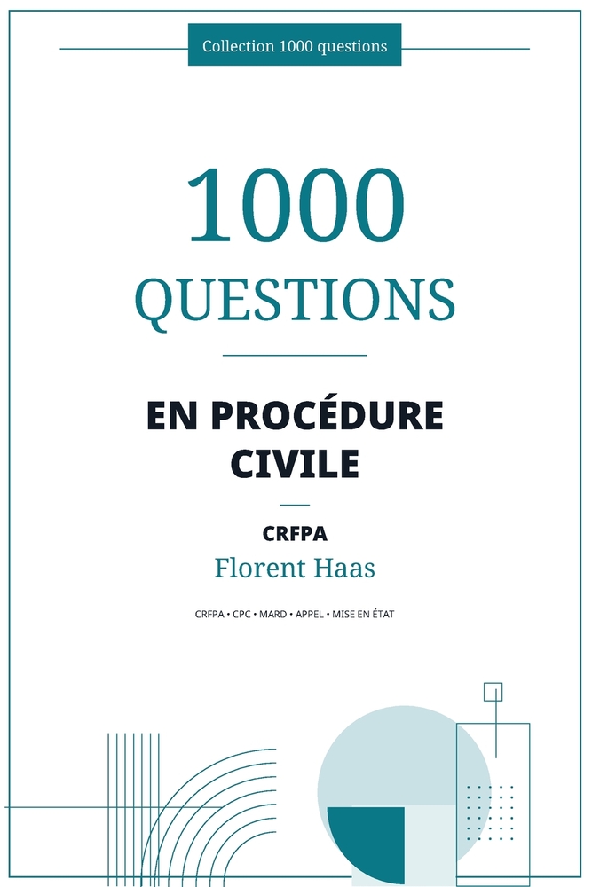 1000 questions en procédure civile cover