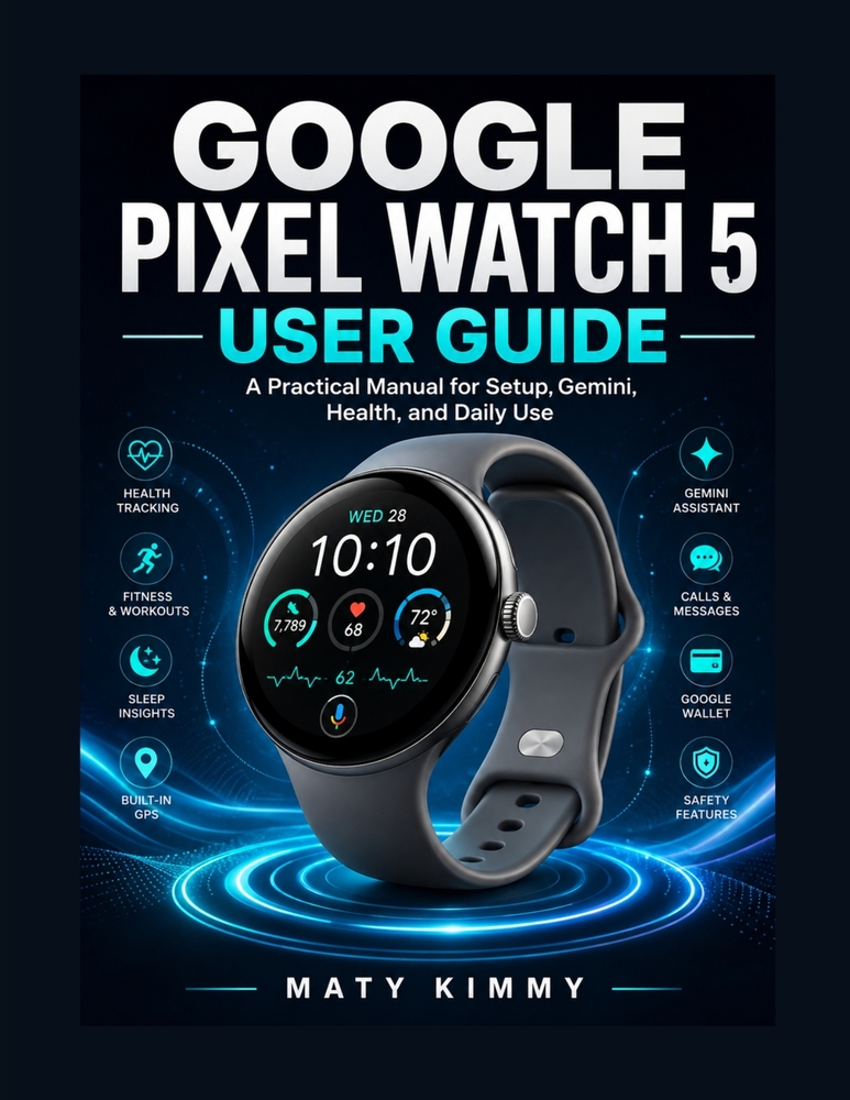 Google Pixel Watch 5 User Guide: A Practical Manual for Setup, Gemini, Health, and Daily Use cover