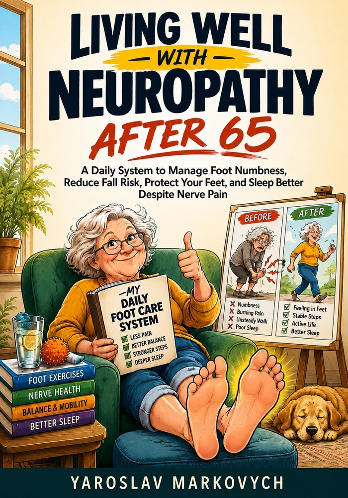 Living Well with Neuropathy After 65: A Daily System to Manage Foot Numbness, Reduce Fall Risk, Protect Your Feet, and Sleep Better Despite Nerve Pain cover