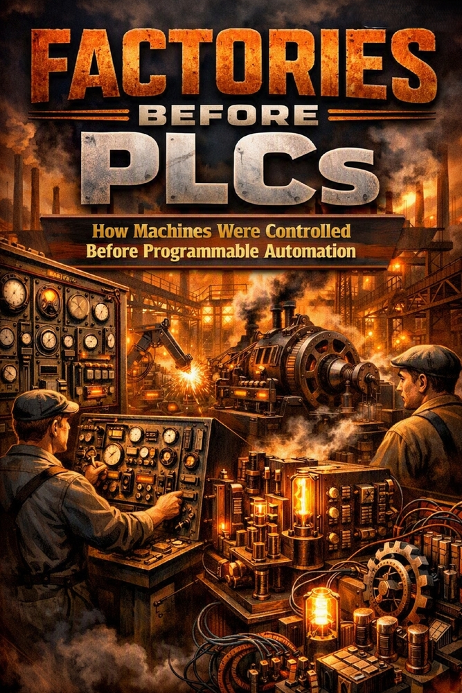 FACTORIES BEFORE PLCs: How Machines Were Controlled Before Programmable Automation cover