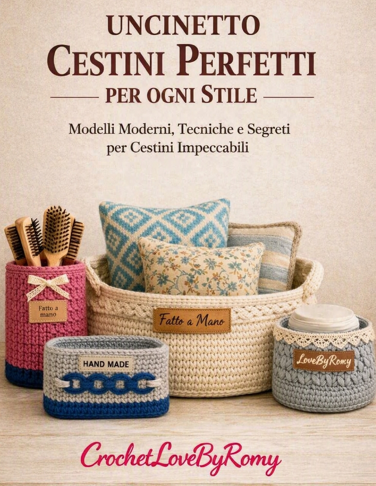 Uncinetto Cestini Perfetti per ogni Stile: Modelli Moderni, Tecniche e Segreti per Cestini Impeccabili cover