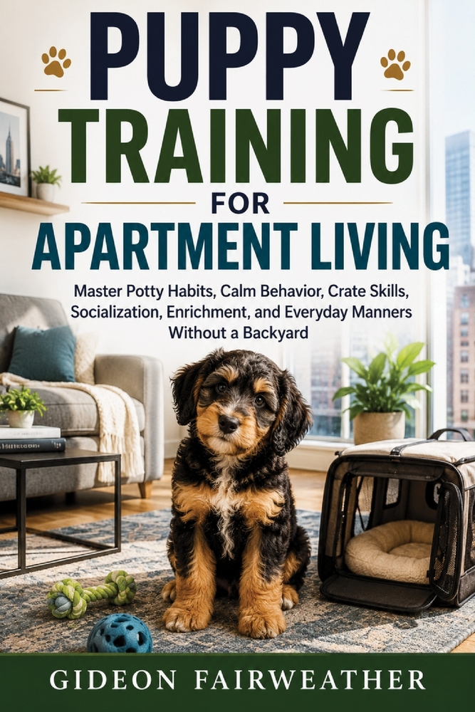 Puppy Training for Apartment Living: Master Potty Habits, Calm Behavior, Crate Skills, Socialization, Enrichment, and Everyday Manners Without a Backy cover