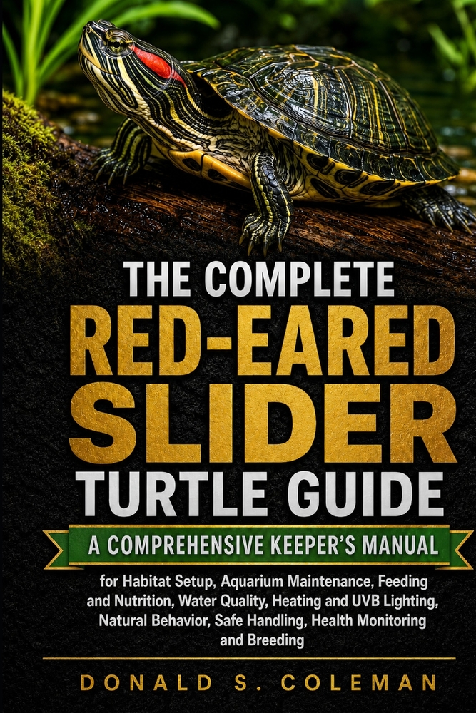 The Complete Red-Eared Slider Turtle Guide: A Comprehensive Keeper's Manual for Habitat Setup, Aquarium Maintenance, Feeding and Nutrition, Water Qual cover