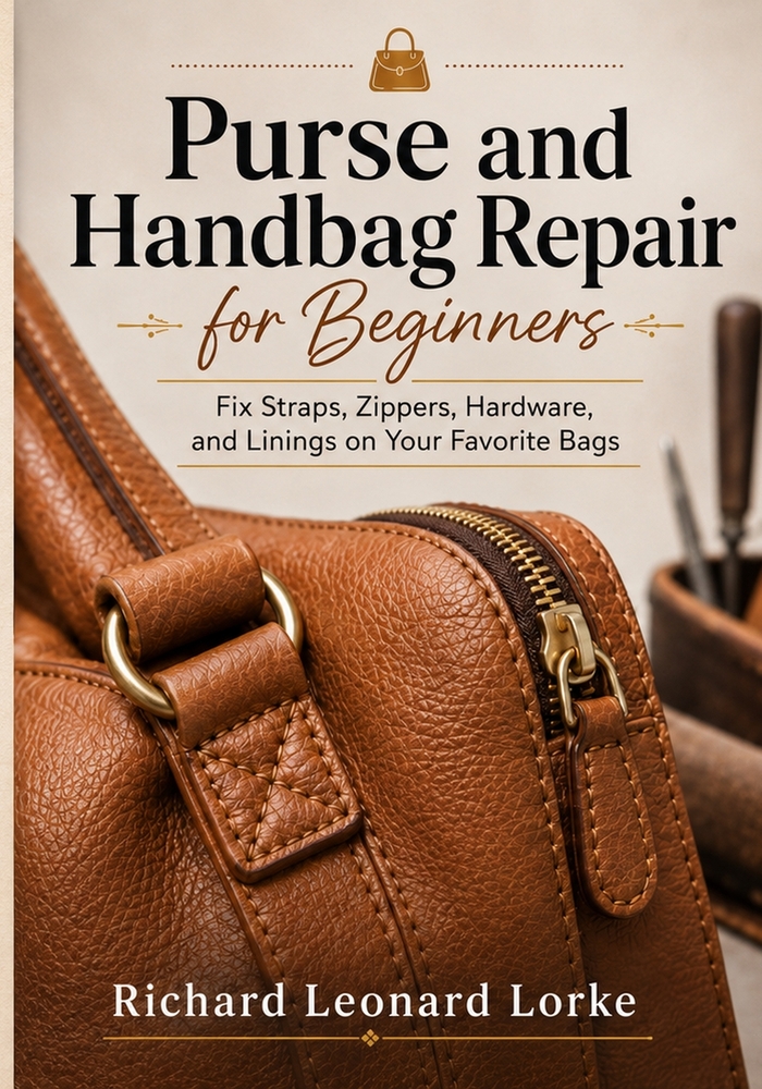 Purse and Handbag Repair for Beginners: Fix Straps, Zippers, Hardware, and Linings on Your Favorite Bags cover