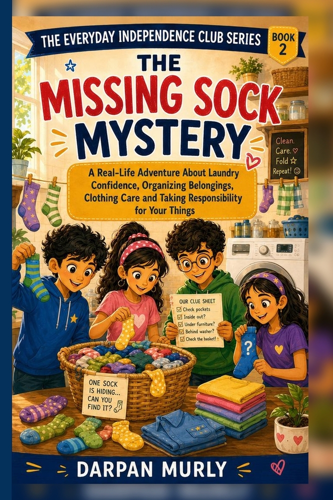 The Missing Sock Mystery: A Real-Life Adventure About Laundry Skills, Responsibility, Organization and Taking cover