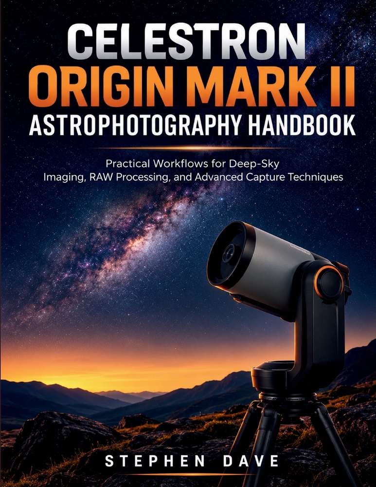 Celestron Origin Mark II Astrophotography Handbook: Practical Workflows for Deep-Sky Imaging, RAW Processing, and Advanced Capture Techniques cover