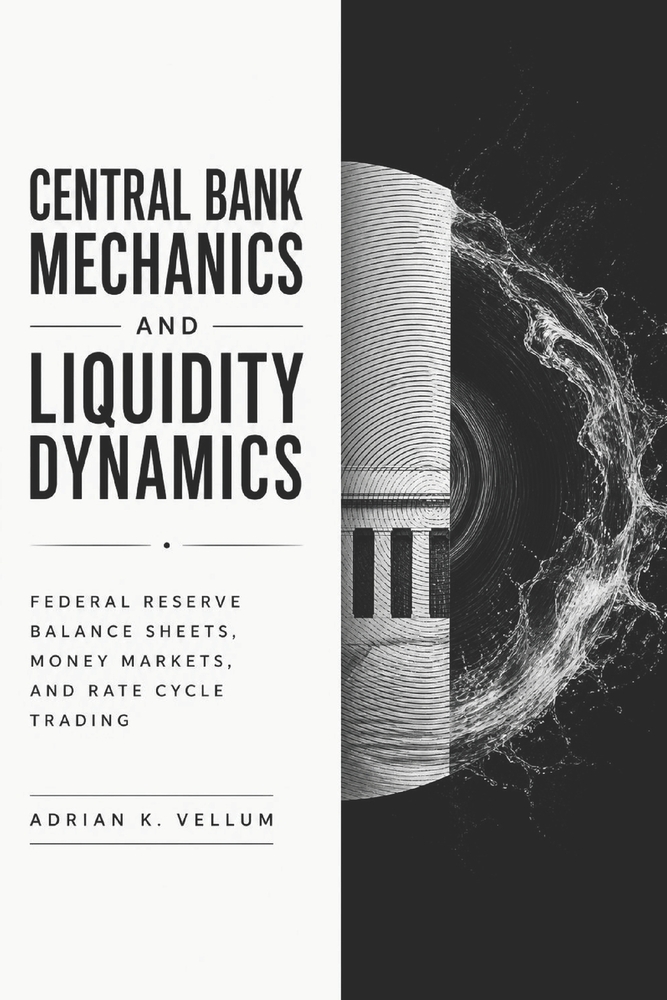 Central Bank Mechanics and Liquidity Dynamics: Federal Reserve Balance Sheets, Money Markets, and Rate Cycle Trading cover