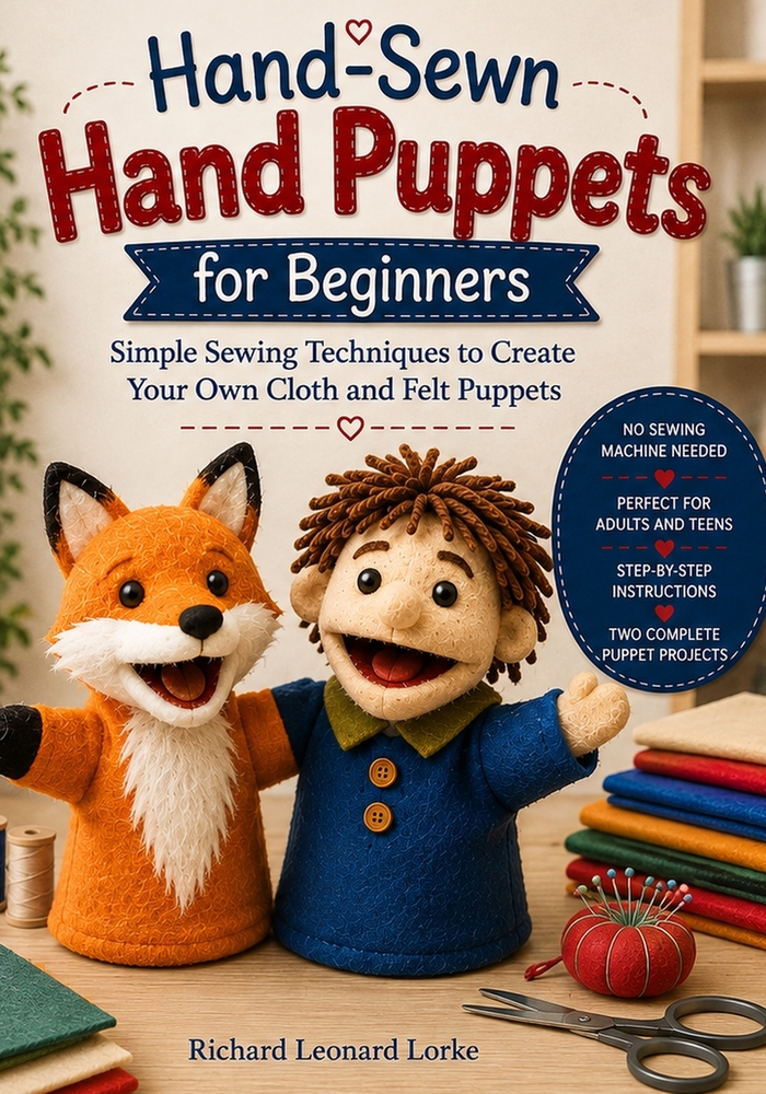 Hand-Sewn Hand Puppets for Beginners: Simple Sewing Techniques to Create Your Own Cloth and Felt Puppets cover