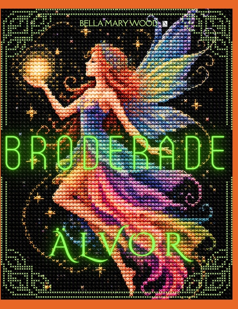 Broderade Älvor: En Kreativ Févärld eller Färgläggning, Broderi och Egna Magiska Motiv cover